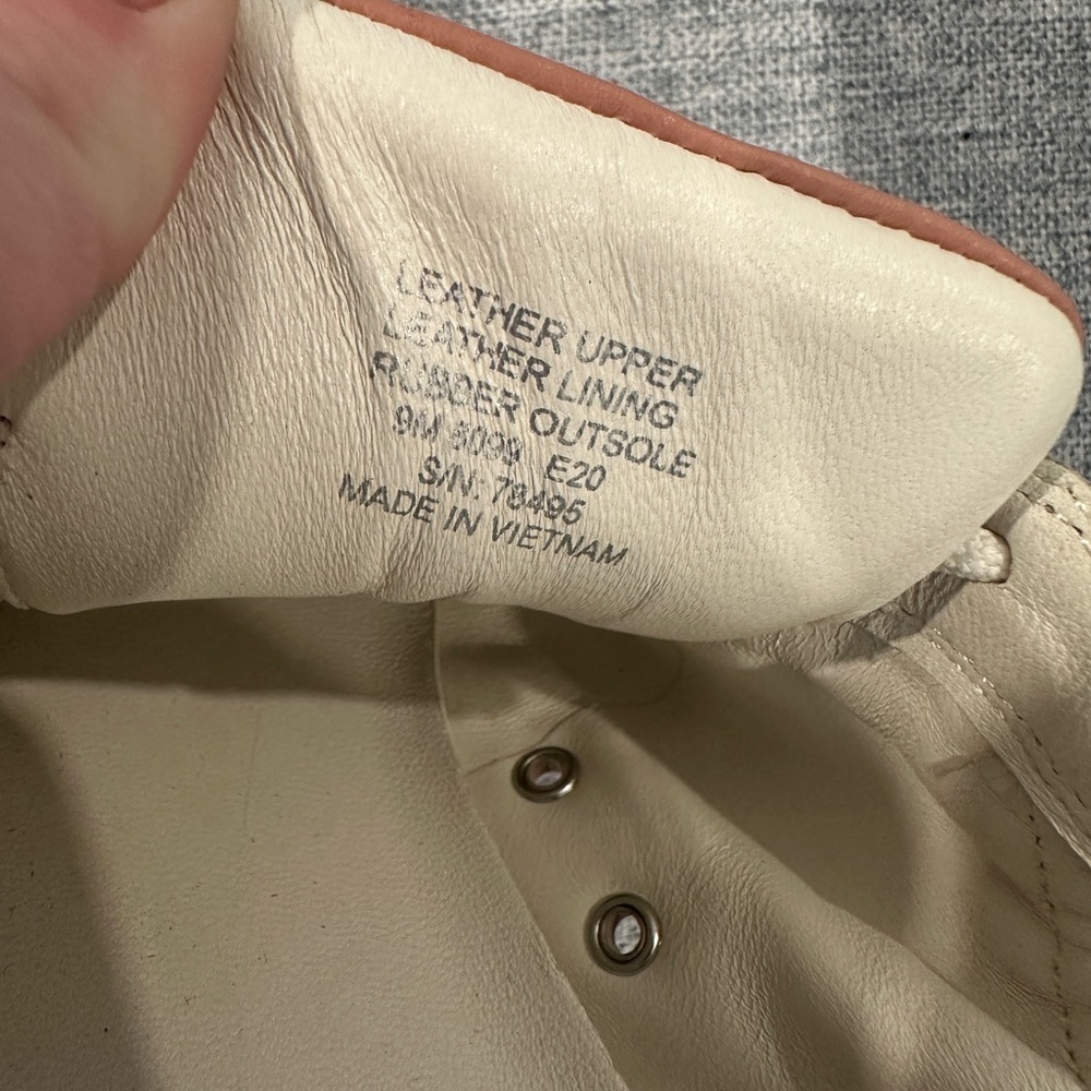 Tory Burch Pink Tan Leather & Suede Sneakers - Picture 3 of 5
